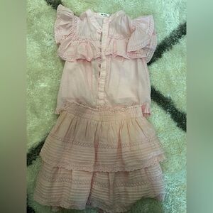 Pink Ruffled Set